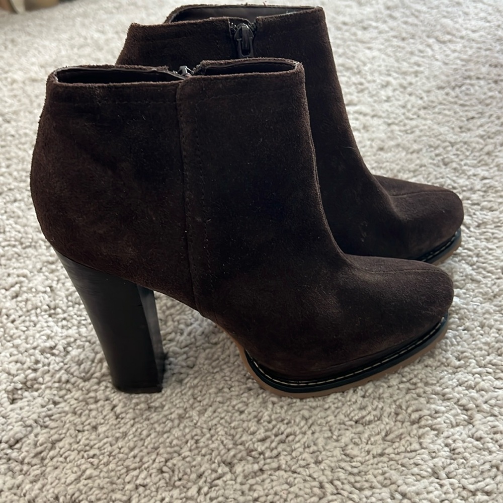 BCBGeneration PL-LUNARX Brown Suede Bootie